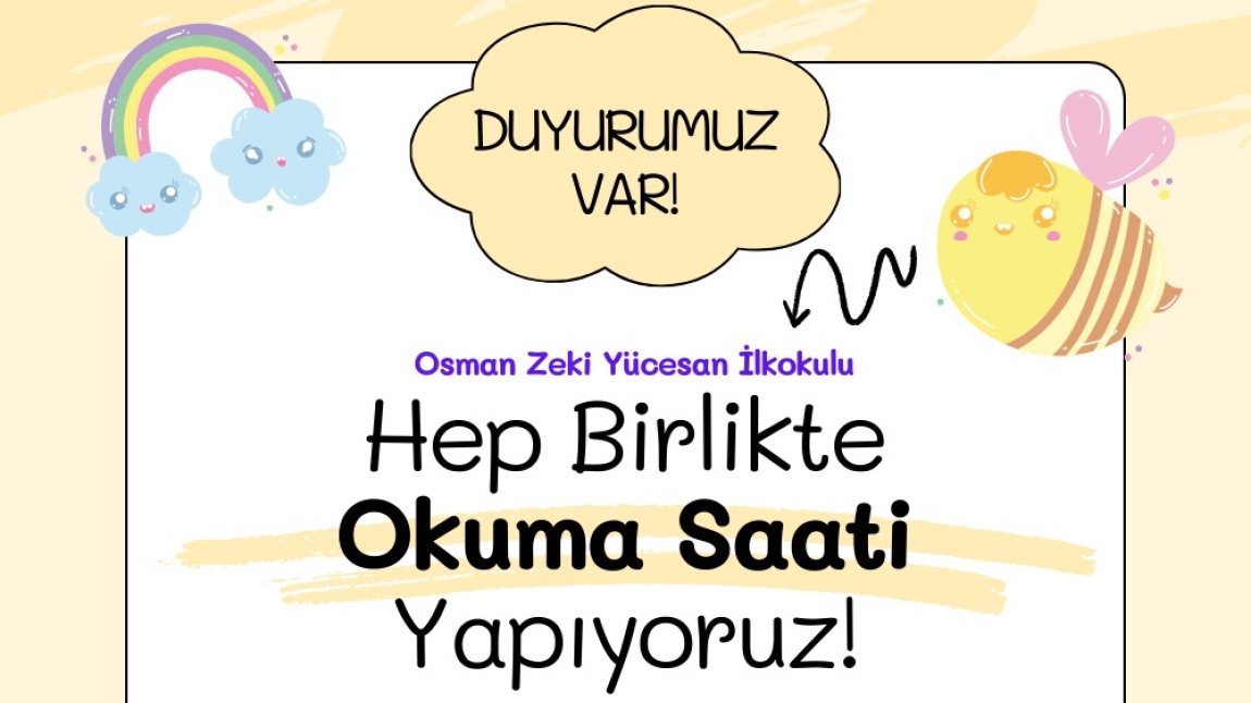 Hep Birlikte Okuma Saati Yapıyoruz